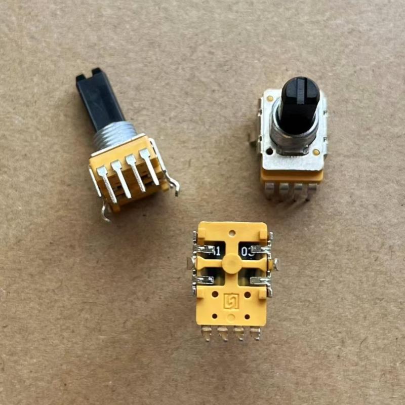 升威RK11型单联4脚电位器A10K A103 旋转调节电位器 D轴 柄长19MM