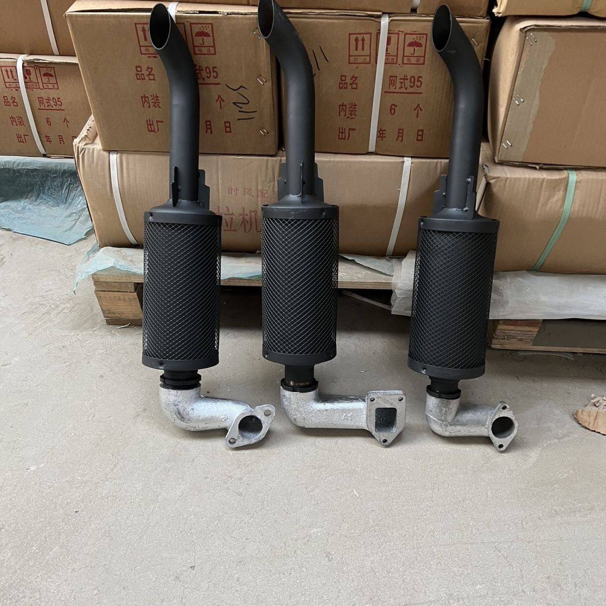 单缸柴油机加厚消声器排气管总成