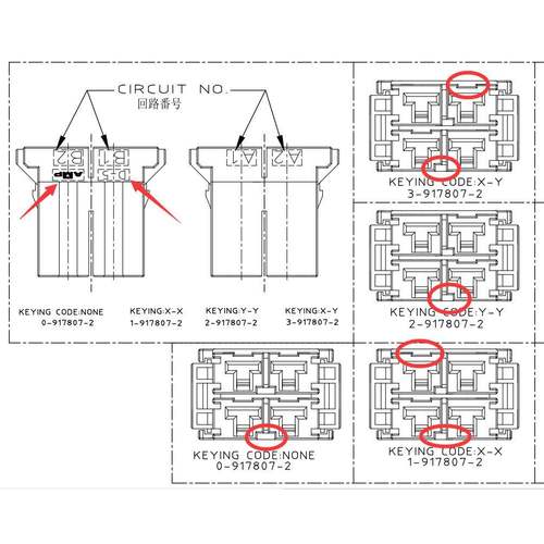 D-5 XX 4位 1-917807-2 发那科编码器/动力线接头 A06B-6110-K201
