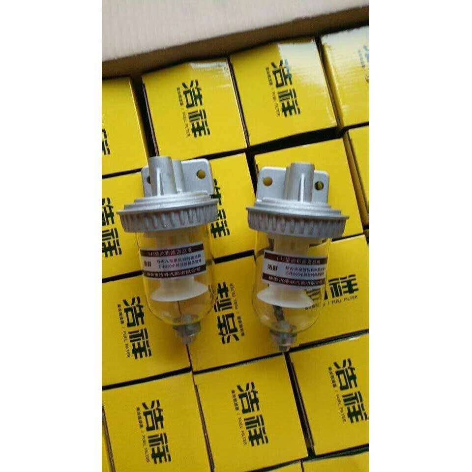 CA141柴油粗滤器油水分离沉淀器杯总成透明杯带放水总成 加装改装
