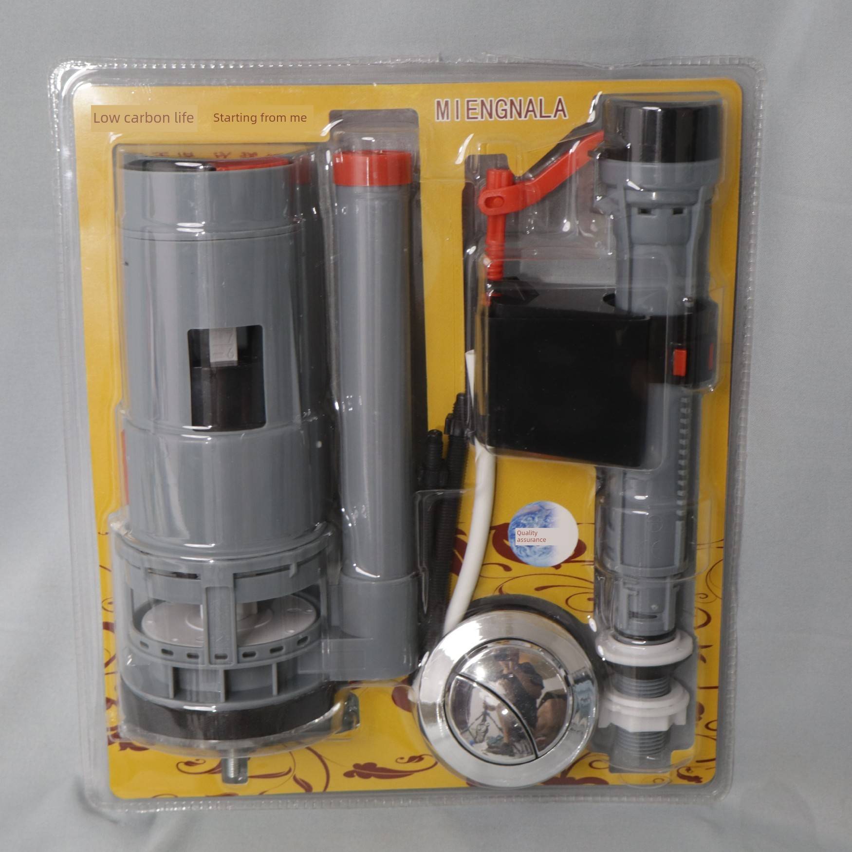 马桶水箱配件通用进水阀抽水马桶排水阀按键原装坐便器出水整套