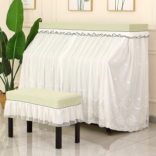 钢琴防尘罩轻奢高档钢琴遮盖布现代简约法式钢琴套全罩高级感凳套