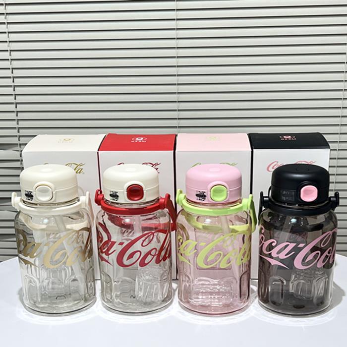 GERM可口可乐夏季律动水杯大容量运动水壶耐高温吸管杯子大号健身