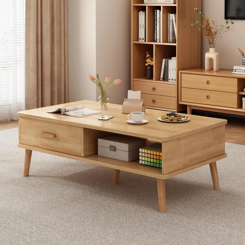 实木茶几客厅家用2025新款小户型桌子现代简约沙发茶几电视柜组合
