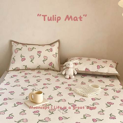 月光集【小美满】夏季冰丝藤席三件套可机洗a类抗菌可折叠空调席