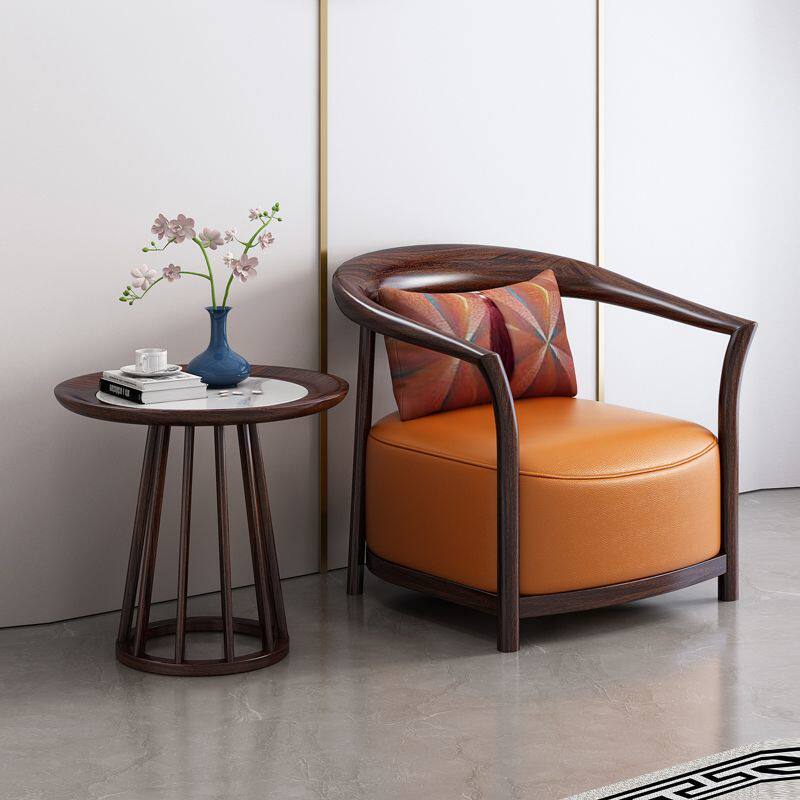 太师椅新中式实木单人沙发椅品质奢华客厅休闲椅品质奢华型多功能