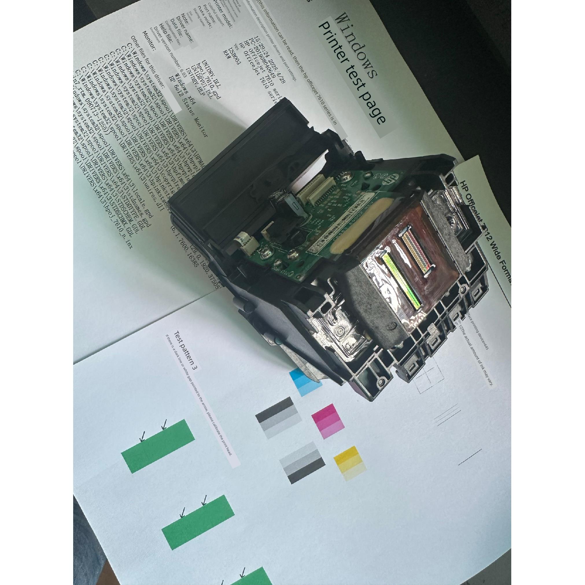 原装Hp Hp932/933打印头适用于Hp/6600/7110/7510/7610/7612喷嘴