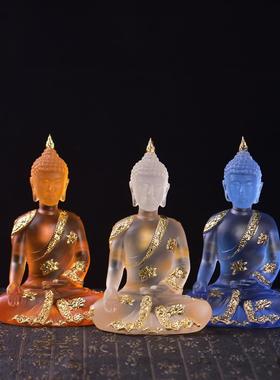 泰式佛像摆件琉璃佛装饰品创意家居装饰禅意供桌摆设泰国工艺礼品