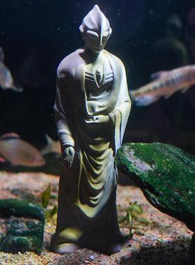 沙雕创意摆件我奥慈悲鱼缸造景摆件佛草缸车载车内装饰品男生礼物