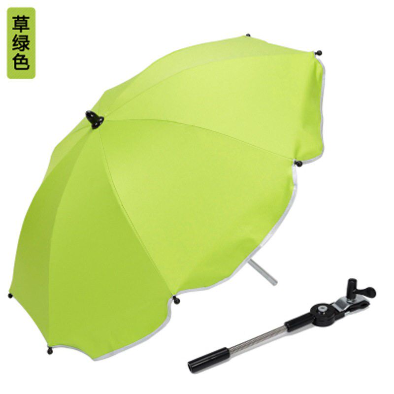 速发婴儿车遮伞溜娃防晒雨伞转向夹子电动车遮伞推车伞架