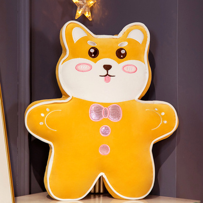 现货速发Cute dog firewood piow f cushio offe cushio st sof