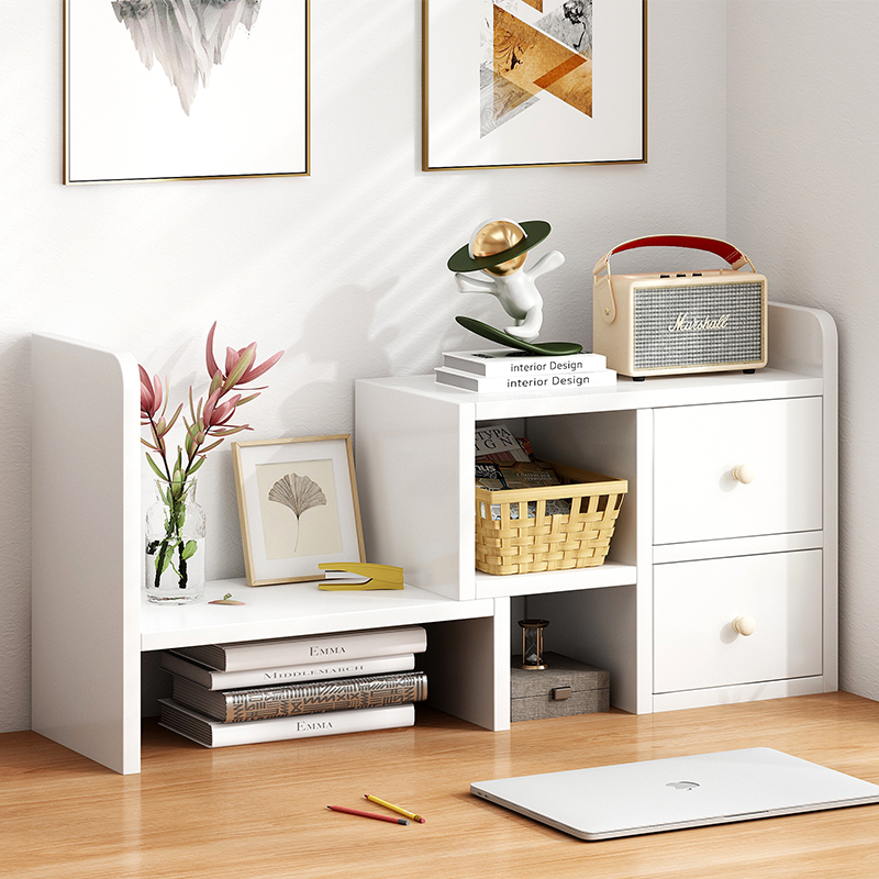 速发桌面多架置物架办公室桌上简易收架架储物纳子卧室家用书层小