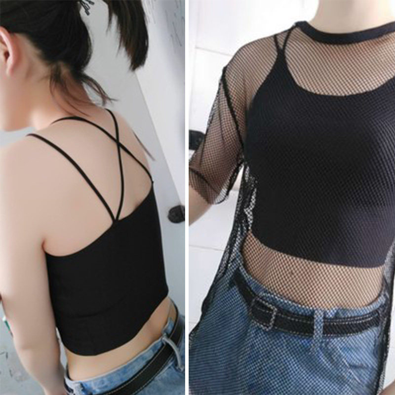 速发舞蹈服成人打底背心动带运吊服伽练功瑜打底衫抹胸文胸内衣内