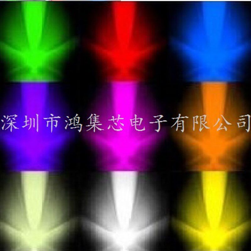现货速发12V带线发光管 2XX4mm白发蓝色 方形灯珠 发光二极管线长