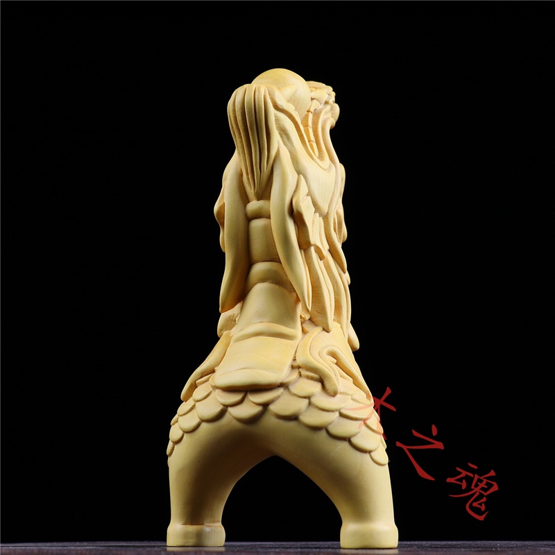 速发黄杨木雕刻件头送男友手把件摆龙创意礼品艺工品