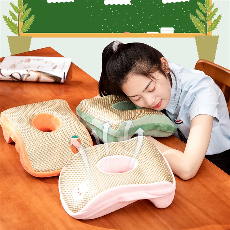 速发办公室午睡枕趴忆棉器席枕头趴睡神凉学生午休记桌上抱枕趴趴