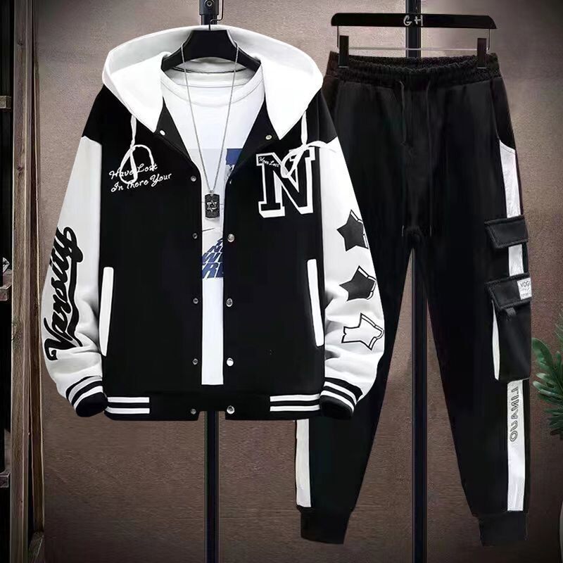 青少年春秋季12男孩套装13-15岁高初中学生长袖外套14大童男装16