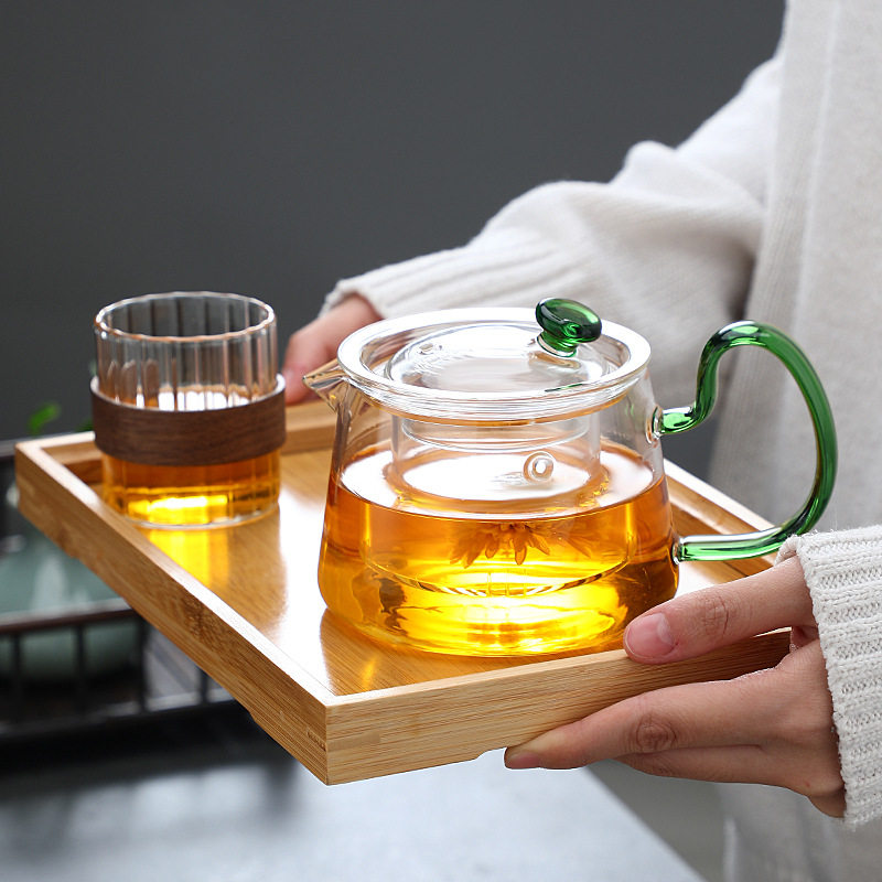 高硼硅玻璃茶壶加厚耐高