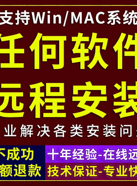 win微软电脑系统任何软件远程安装服务