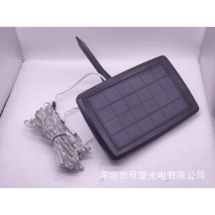 饰太阳能led灯串 跨境皮线幻彩灯串铜线防水10灯户外庭院灯圣诞装