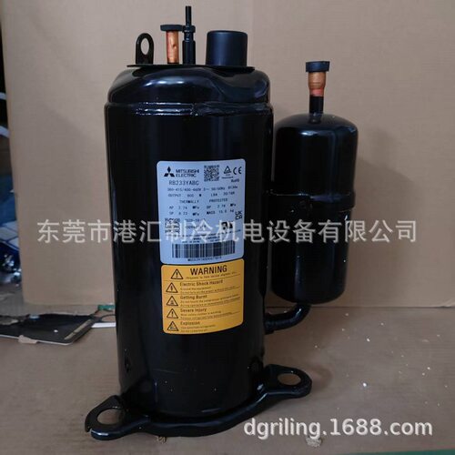 制冷压缩机RB233YABC 380-415/400-460V 3~50/60Hz R134a