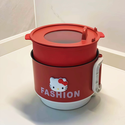 【一人食电煮锅】哈喽Kitty上班族学生宿舍便携火锅泡面碗分体式