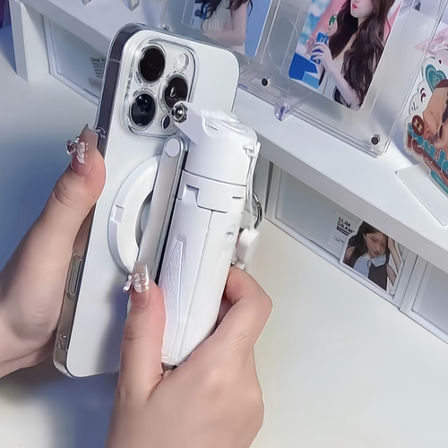 三合一迷你自拍杆手机拍摄支架便携式磁吸演唱会拍照神器2025新款