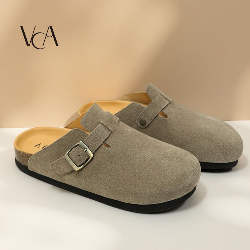 头层牛皮勃肯鞋/真皮拖鞋/可质检