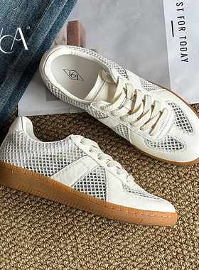 VCA夏季德训鞋女鞋透气排汗网鞋小白鞋网面鞋镂空运动鞋休闲鞋