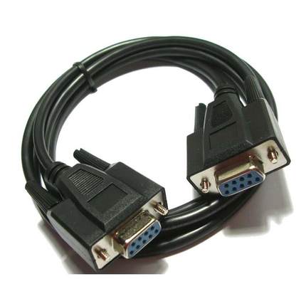 定做DB9孔对孔Null Modem Cable 母对母零调制解调器RS232串口线