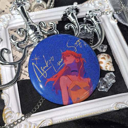 世纪福音战士EVA周边明日香星空反光吧唧徽章装饰摆件谷子挂件