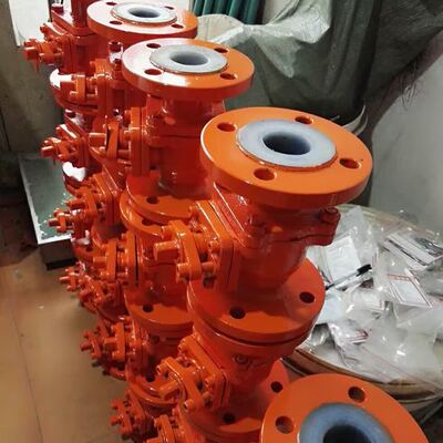 手动衬四氟球阀Q41F46-16C铸钢衬氟球阀DN25 32 40 50 65 80 100