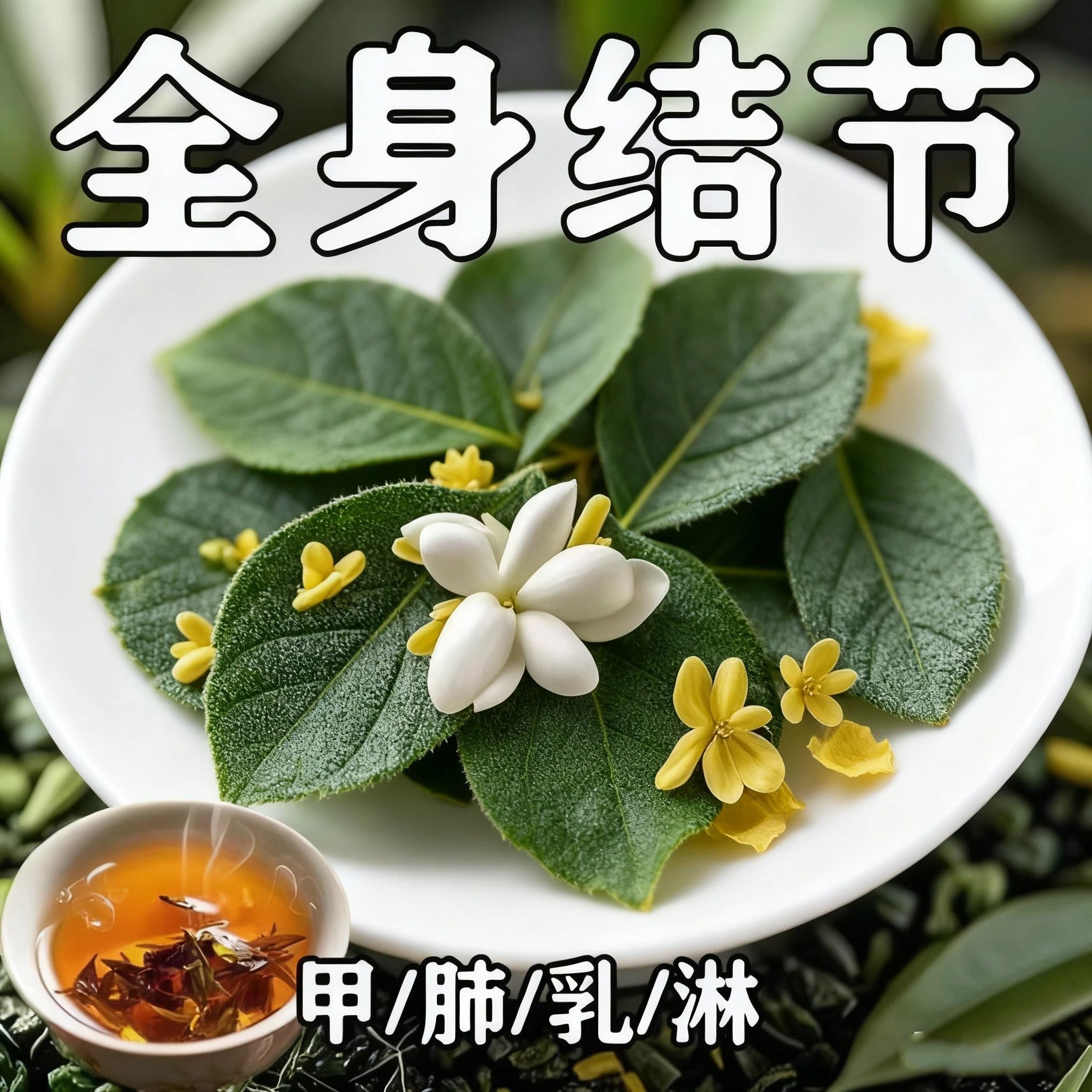 肺结散节散结茶清肺润肺养肺茶消除磨玻璃结散节的去肺结散节中茶