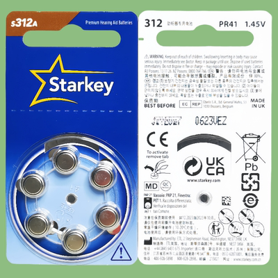 斯达克助听器电池S312A/P312