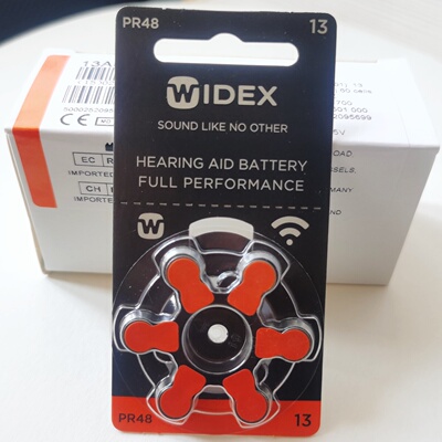 WIDEX唯听助听器电池13号