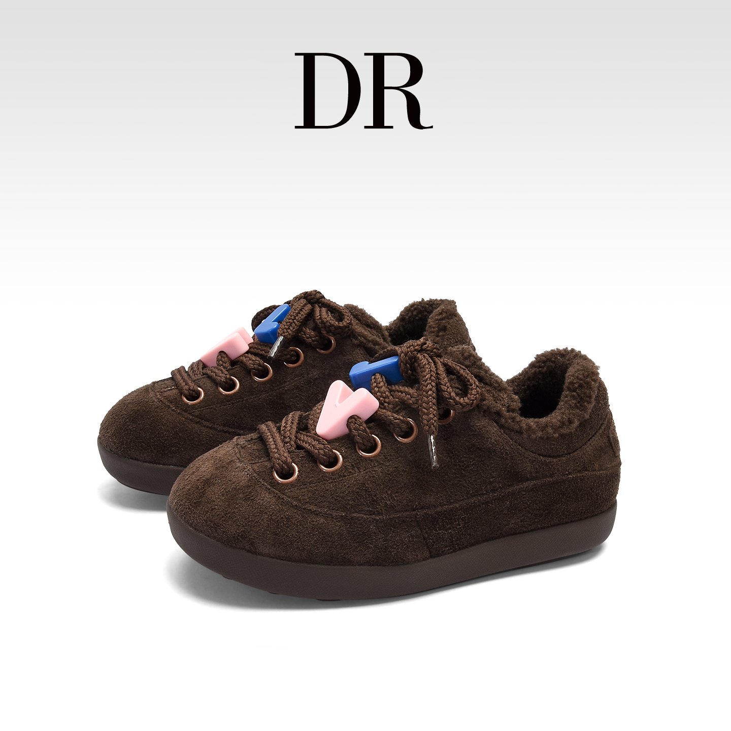 丑萌加绒保暖美拉德通勤德训鞋