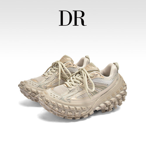 增高8CM厚底小个子老爹轮胎鞋