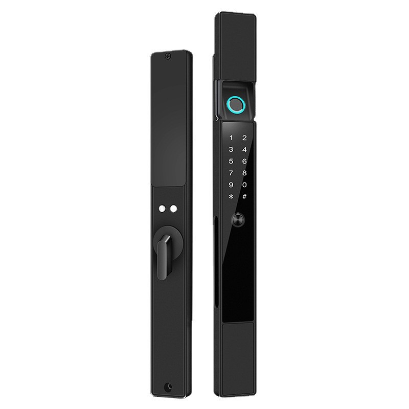 H6断桥铝窄框推拉门指纹锁