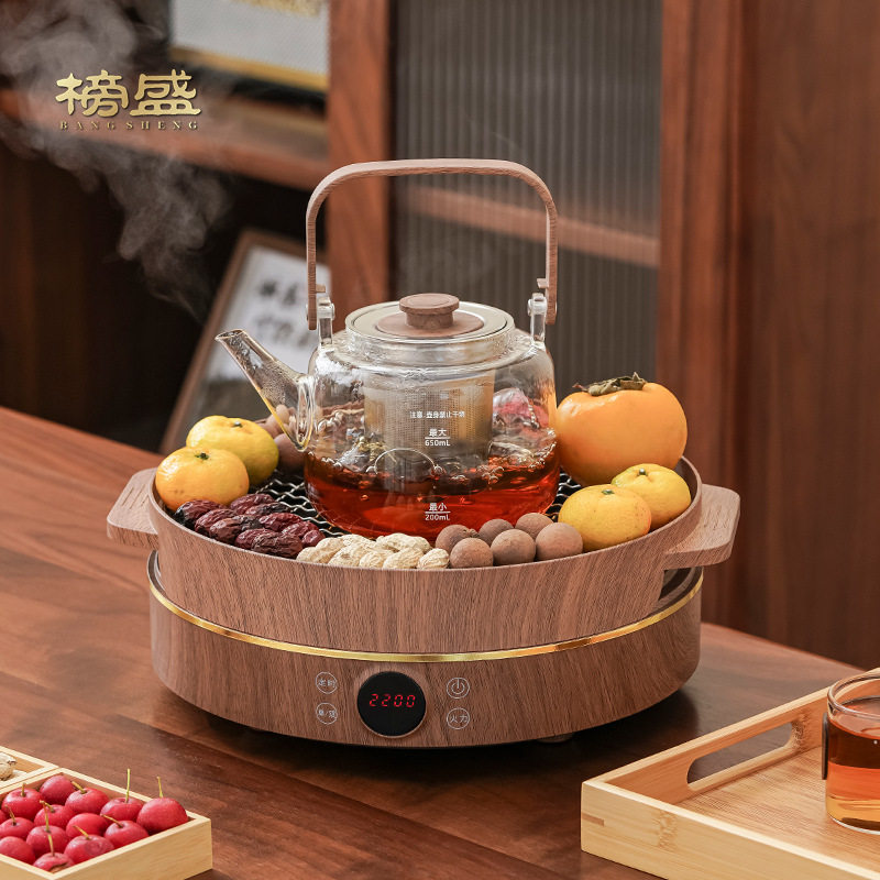 围炉煮茶家用电陶炉烤火炉套装