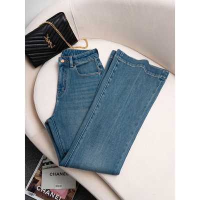 爆款现货！2026春季新款代加儿同款四面弹直筒微喇裤牛仔裤552