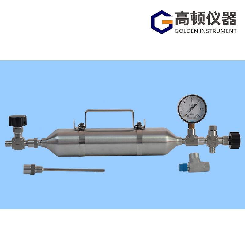 GPY-Y型1/4NPT螺纹连接 LPG液化石油气采样钢瓶 不锈钢预留容积管
