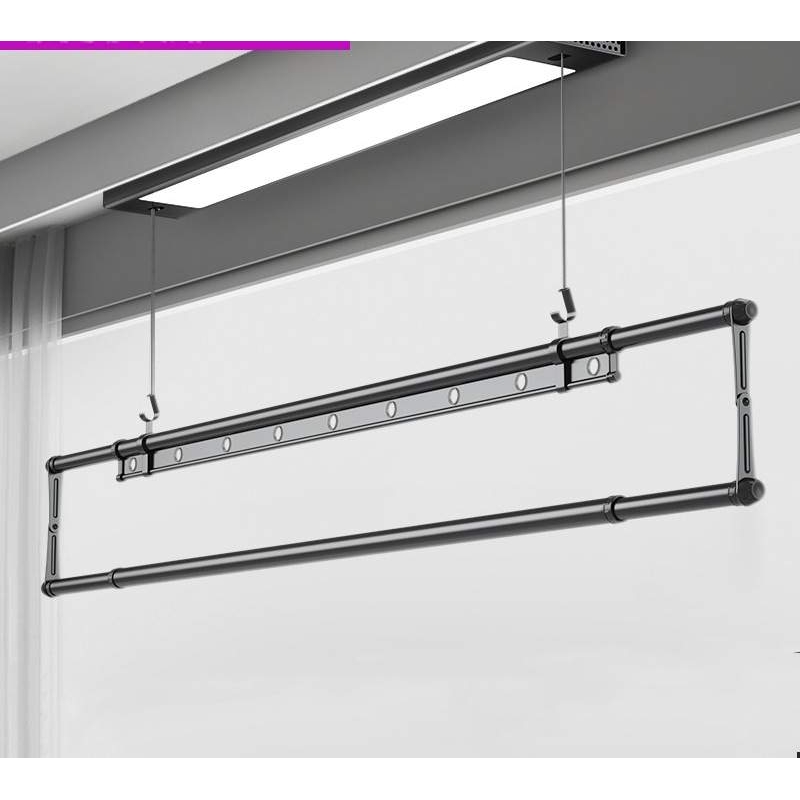 单杆电动晾衣架遥控自动伸缩升降阳台家用小户型明装智东龙