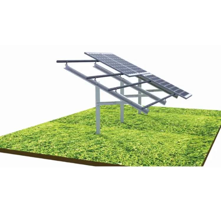 水泥墩式光伏支架 铝合金光伏支架系统 地面太阳能板支撑支架