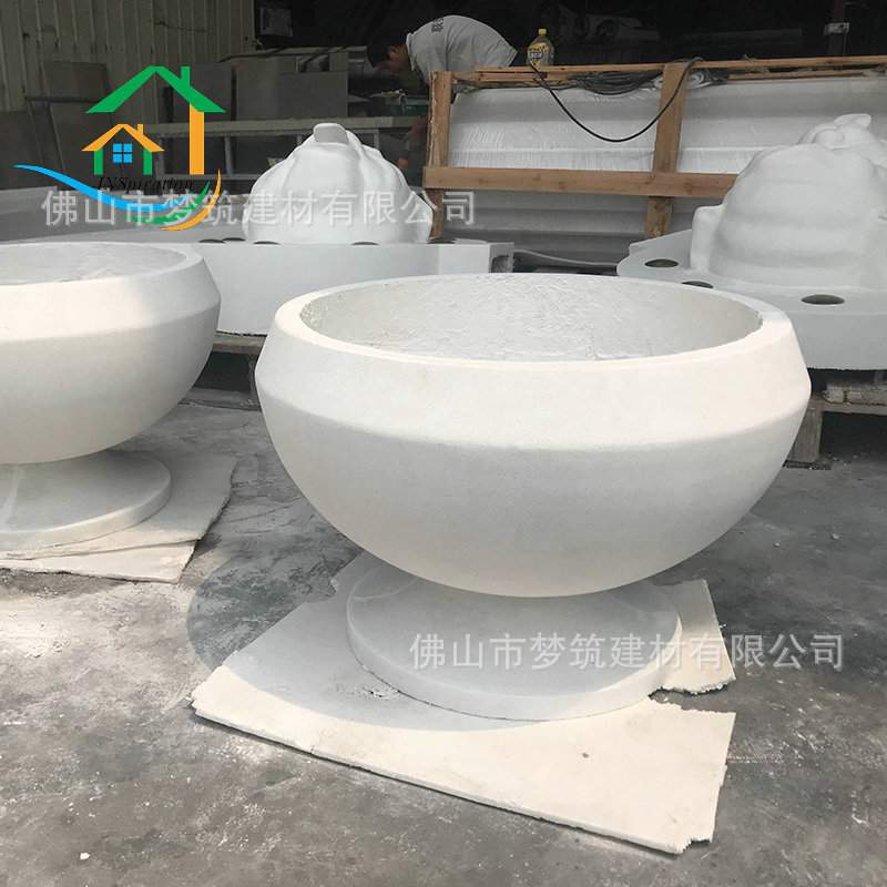 仿铜玻璃钢花盆 仿砂岩景观艺术雕塑花盆 欧式雕塑花器