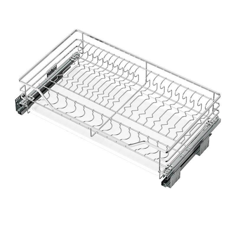 GZ6M浅拉篮350深304不锈钢800橱柜碗碟蓝550厨房拉拦700碗篮抽屉