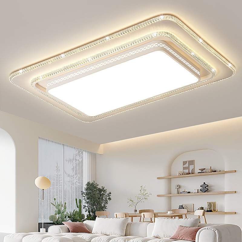 2025年新款客厅灯大灯美式led吸顶灯具简约现代大厅灯大尺寸轻奢