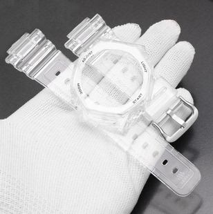 适配卡西欧GA2110SU/2100ET/SKE/BP/GAB2100八角农家橡树表壳表带