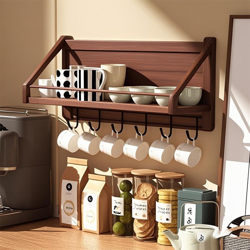 杯架壁挂式水杯架墙上悬挂茶杯置物架马克杯玻璃杯置物架玻璃杯架