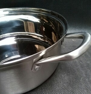 华新 304不锈钢汤锅火锅锅家用加厚复底不粘锅燃气电磁炉专用通用