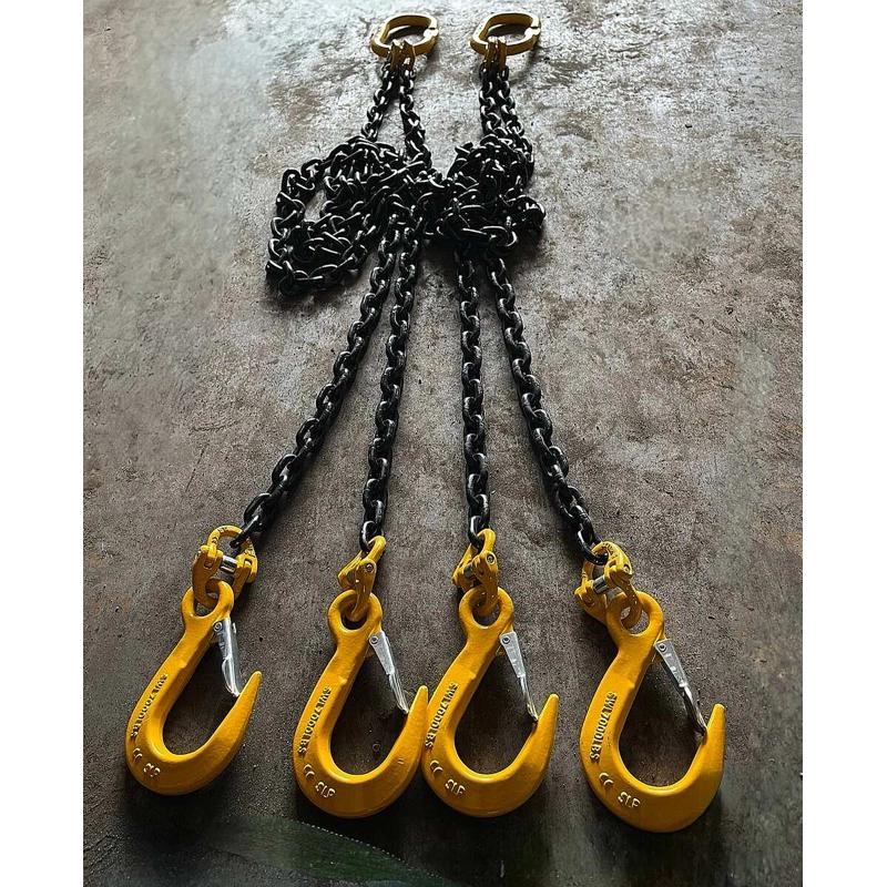 宽口吊钩链条吊索具起重吊环铁链吊链行车挂钩吊装盘扣钩链条吊钩